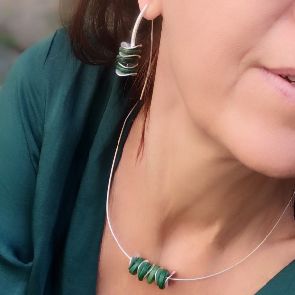 Pendientes Nature Green